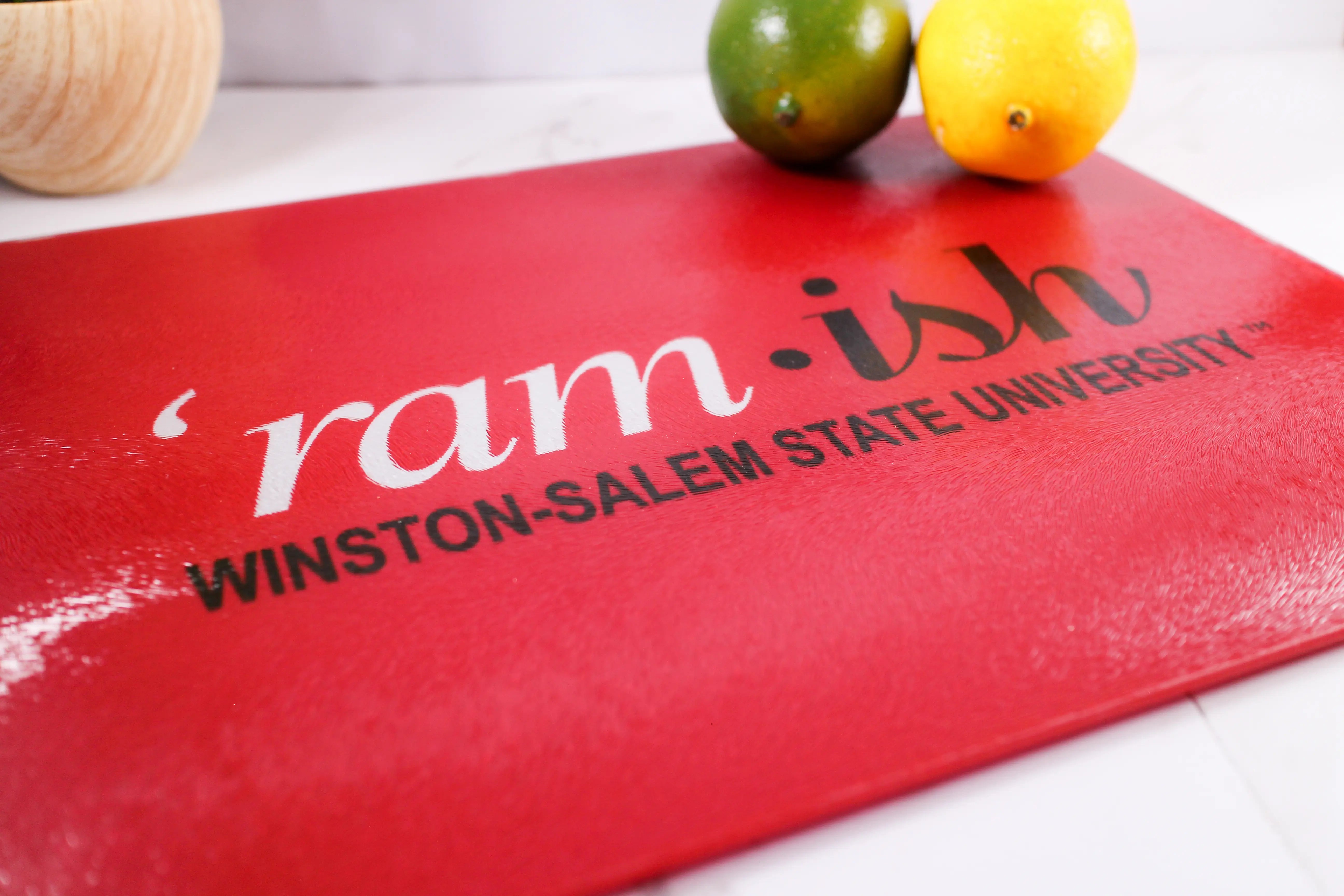 WSSU - Ramish Glass Cutting board