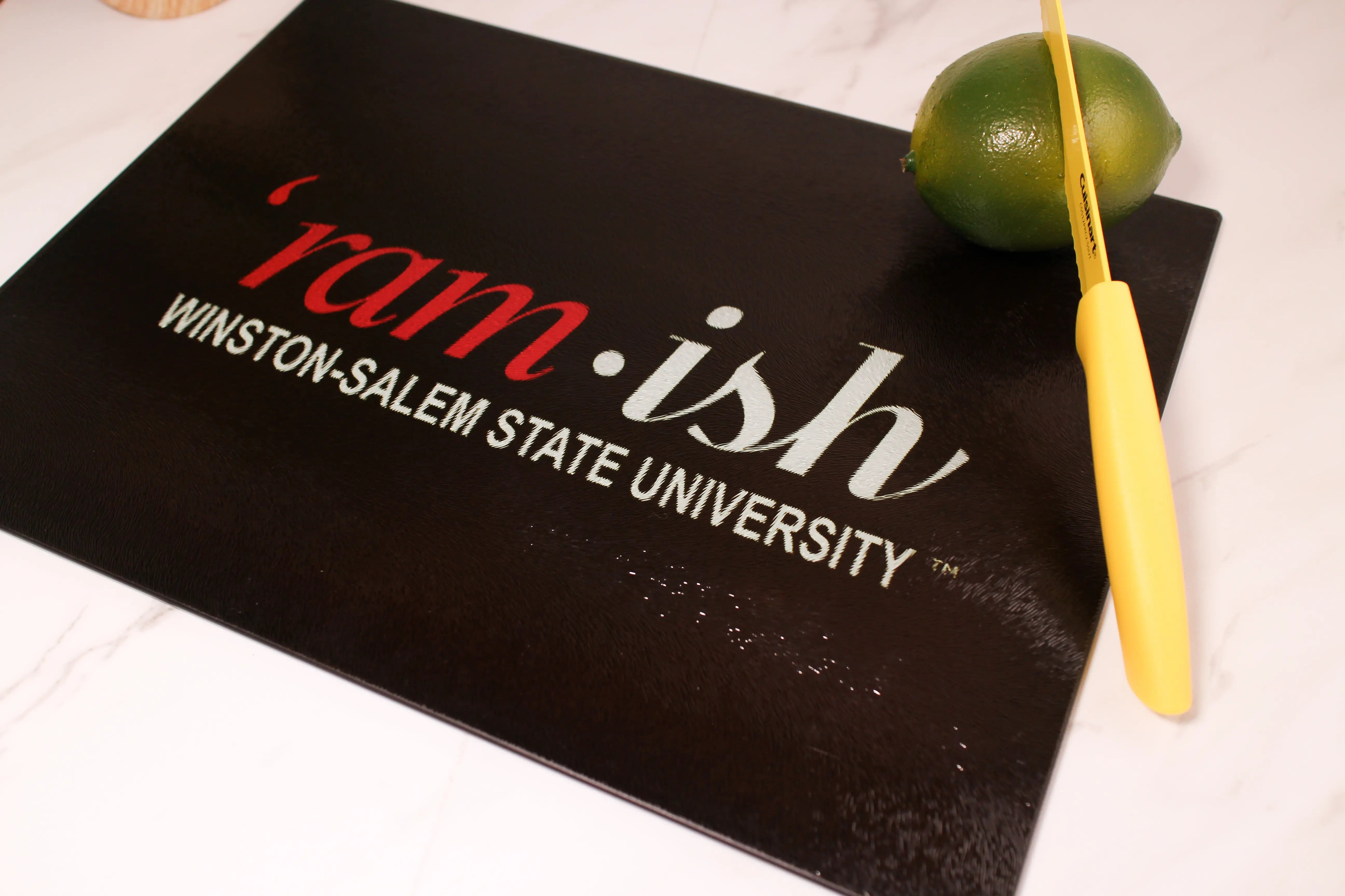 WSSU - Ramish Glass Cutting board