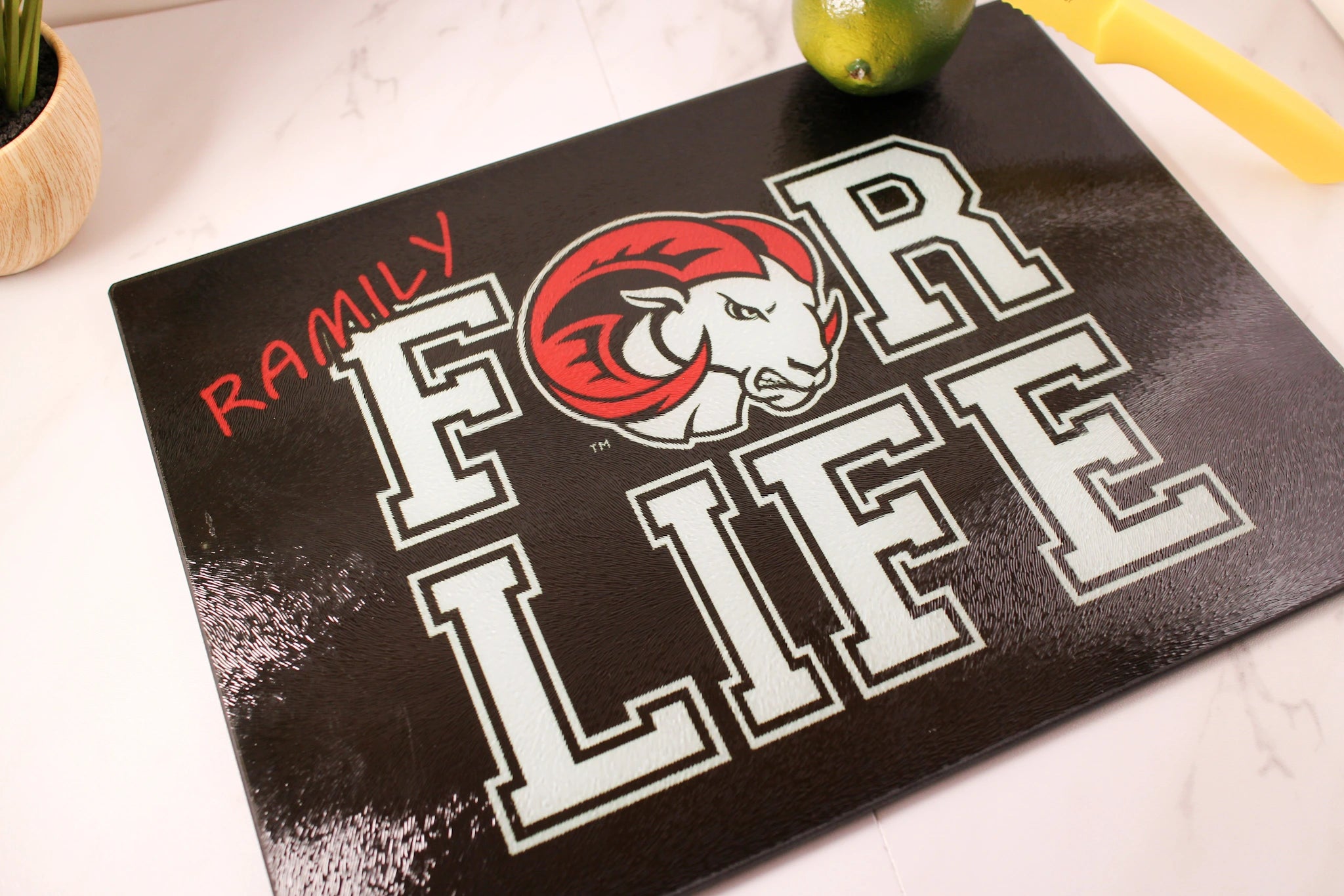 WSSU - Ramily For Life Cutting Board